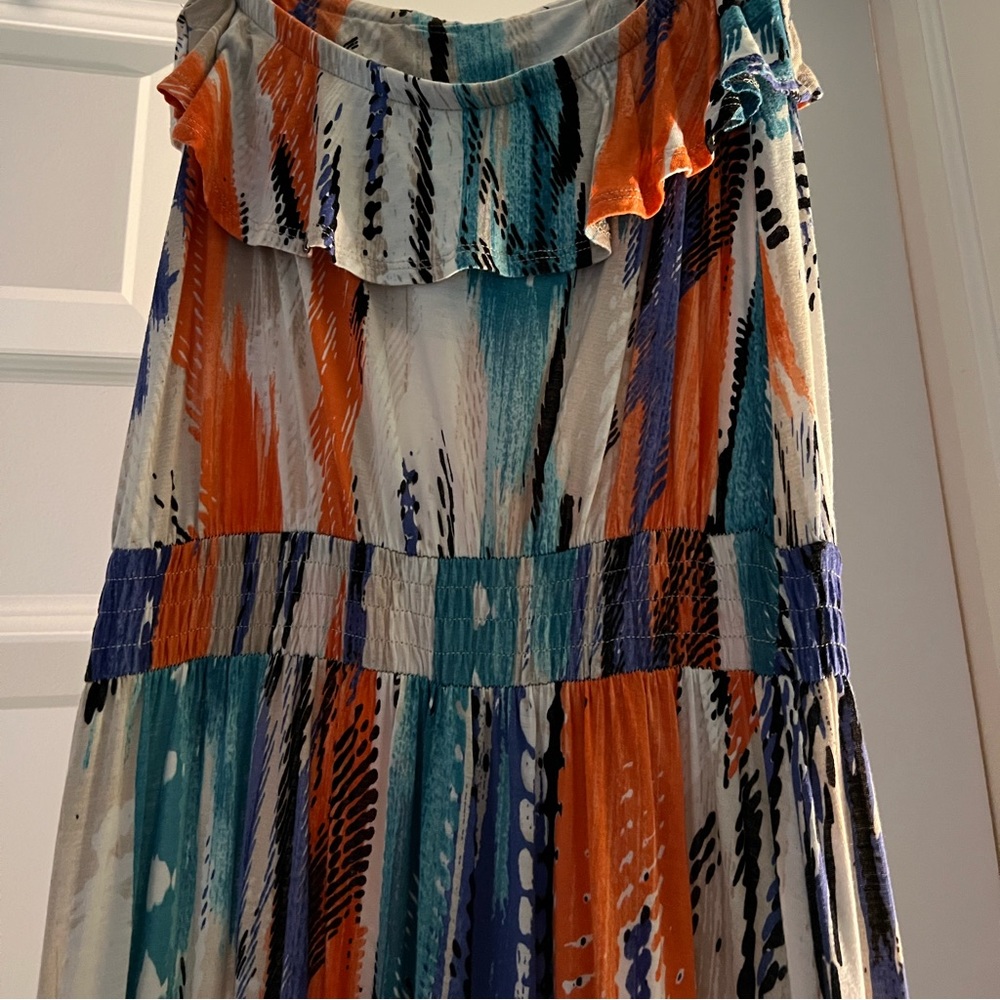 Guess Los Angeles multi color maxi dress